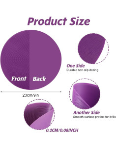 12 Conos Planos Antideslizantes MAQUITA 22.86 cm para Entrenamiento 2