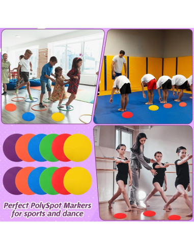 12 Conos Planos Antideslizantes MAQUITA 22.86 cm para Entrenamiento