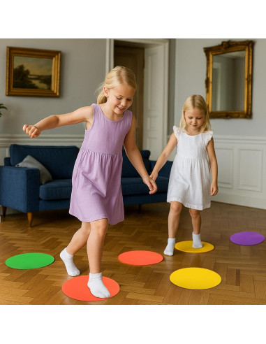 12 Conos Planos Antideslizantes MAQUITA 22.86 cm para Entrenamiento