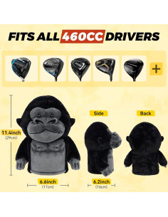 Cubierta de cabeza de driver gorila Craftsman Golf 29cm 2