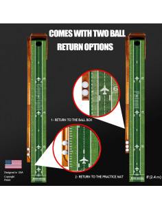 Alfombra de Golf para Putting KalraMay 241 cm - Devolución Automática 2