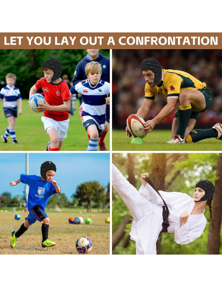 Casco de Fútbol Americano NVAAV Suave Ajustable con Protector Bucal