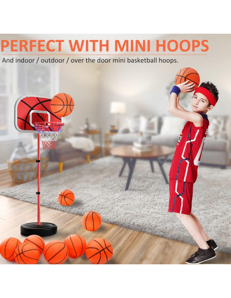 30 Piezas Mini Balones de Baloncesto 17,78 cm Oleitodh