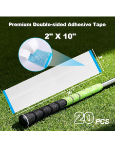 20 Tiras Adhesivas Doble Cara Flying Leaves 2.54x25.4cm Golf 2