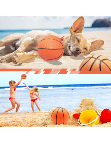 30 Piezas Mini Balones de Baloncesto 17,78 cm Oleitodh