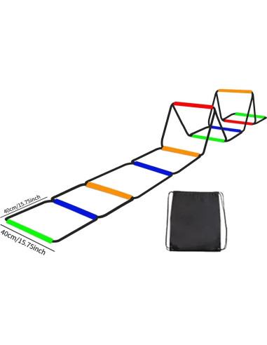 Escalera de Agilidad Colaxi 10 Rejillas Plegable Entrenamiento