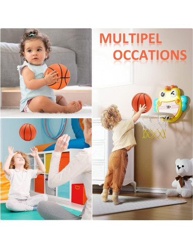 30 Piezas Mini Balones de Baloncesto 17,78 cm Oleitodh