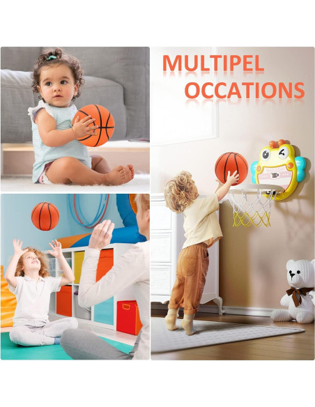 30 Piezas Mini Balones de Baloncesto 17,78 cm Oleitodh