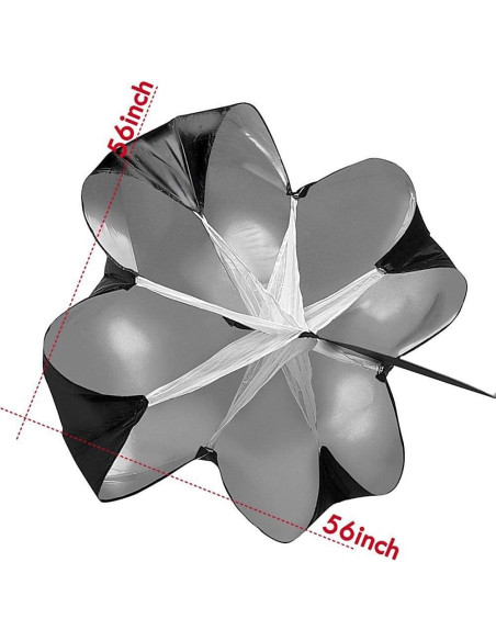 Paracaídas de Entrenamiento KEYPOWER 142 cm Resistencia Correr