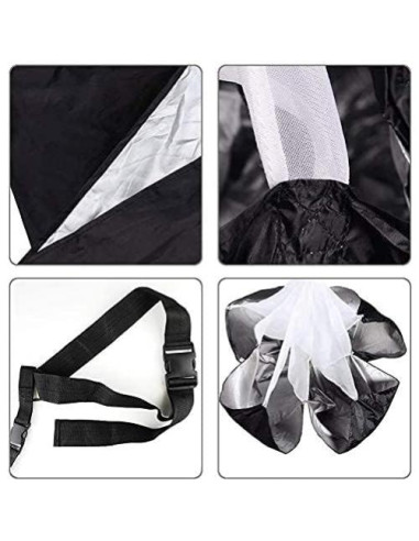 Paracaídas de Entrenamiento KEYPOWER 142 cm Resistencia Correr