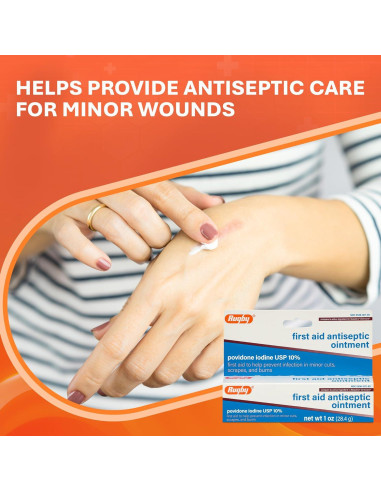 Ungüento Antiséptico Rugby First Aid 28.35 g - Povidona Yodada 10%