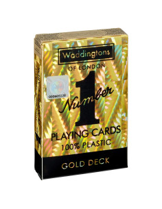 Baraja de Cartas Impermeables Doradas Waddingtons No. 1
