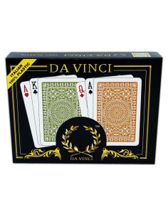 Barajas de Jugar DA VINCI Set de 2 con Estuche Duro