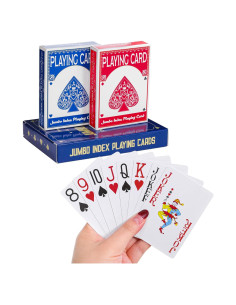 Barajas de Juego Grandes Fanwer - 2 Paquete para Adultos