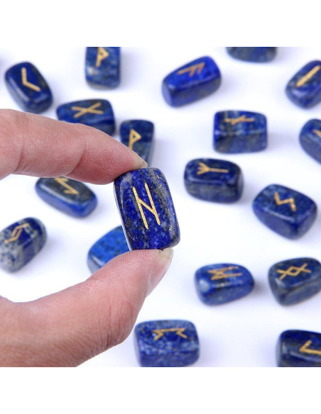 Conjunto de 25 Piedras Rúnicas TGS Gems RN001 Lapis Lazuli