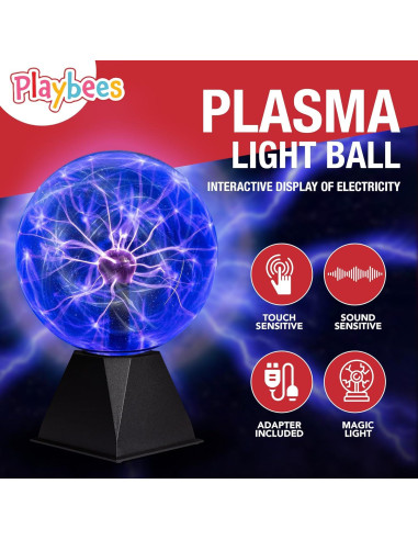 Bola de Plasma Playbees 17,78 cm Interactiva Azul