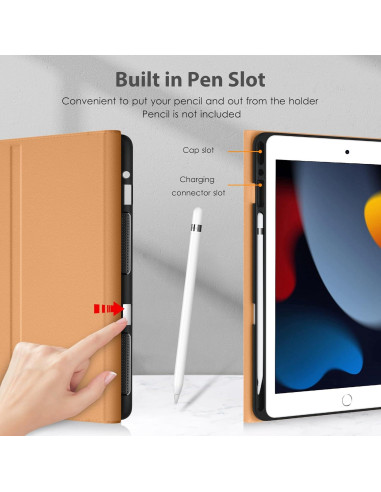 Funda con Teclado Inalámbrico DTTO para iPad 9na/8va/7ma Gen