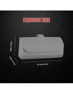 Soporte de Gafas de Sol Tecledsn para Visera de Coche Gris 2