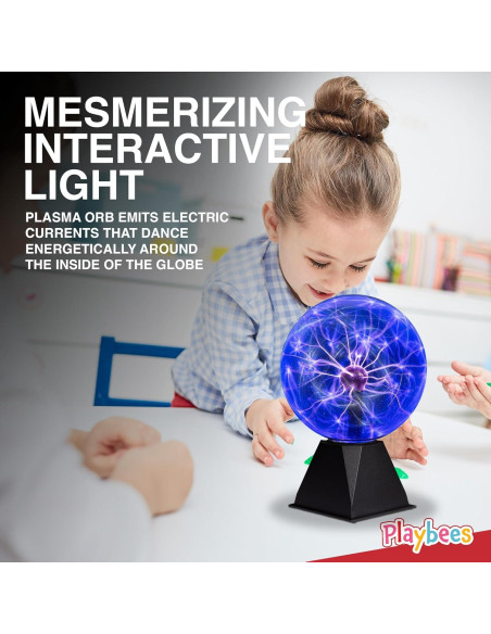 Bola de Plasma Playbees 17,78 cm Interactiva Azul