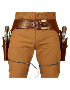 Funda de pistola de cuero sintético LKYLVEE - Estilo medieval