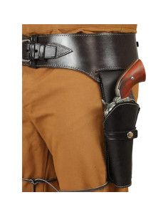 Funda de pistola de cuero sintético LKYLVEE - Estilo medieval 2