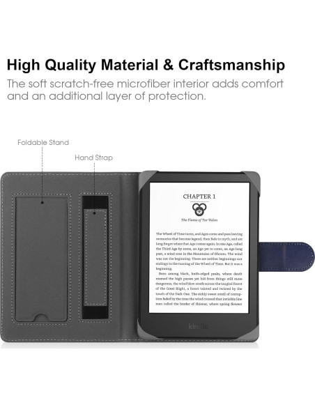 Funda Universal de Cuero para E-Books 6-6.8" - SOMEI