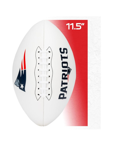 Balón de Fútbol Autografiado Franklin Sports NFL New England Patriots