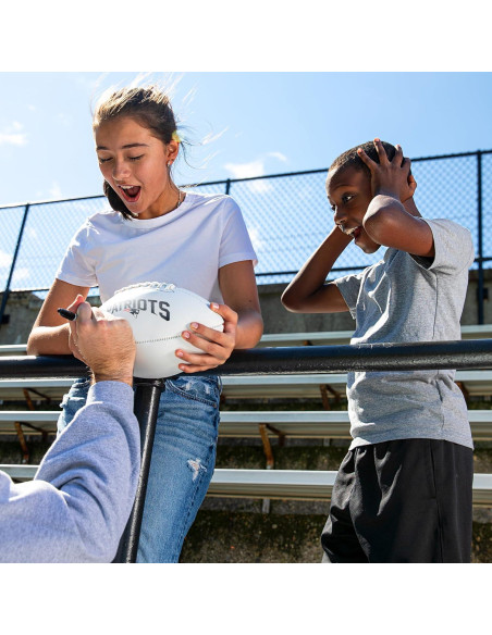 Balón de Fútbol Autografiado Franklin Sports NFL New England Patriots