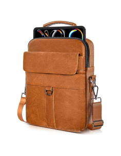 Bolsa de Hombro de Cuero para iPad Pro 11" y Air 11" - Marrón