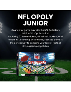 Juego de Mesa NFL Opoly Jr. MasterPieces - Fútbol para Niños 2