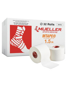 Cinta Atlética Mueller MTape 1.5" x 10 Yards, 32 Rollos