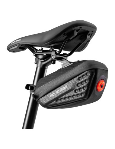 Bolsa de Sillín de Bicicleta ROCKBROS 0.45L con Luces