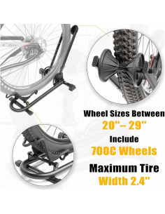 Soporte Plegable para Bicicleta BikeHand - Acero, 1 Bicicleta, Negro 2