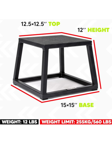Caja Pliométrica de Acero Rage Fitness 30 cm Antideslizante