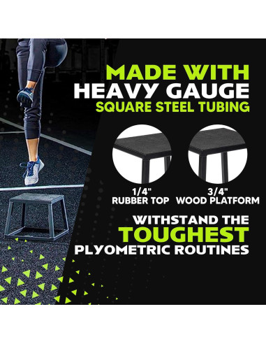 Caja Pliométrica de Acero Rage Fitness 30 cm Antideslizante