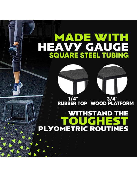 Caja Pliométrica de Acero Rage Fitness 30 cm Antideslizante