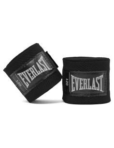 Envolturas de Boxeo Everlast 120in Negro - Soporte Muñeca y Nudillos