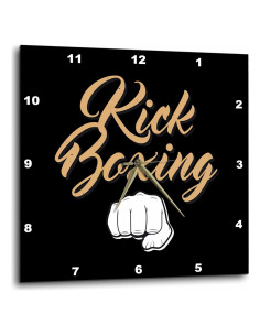 Reloj de Pared Silencioso 3dRose 25.4 cm Boxeo Decorativo