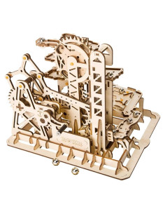 ROKR Rompecabezas 3D de Madera Marble Run - Fortaleza