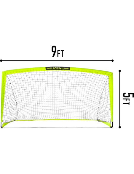 Portería de Fútbol Franklin Sports Blackhawk 2.74x1.65m Amarillo