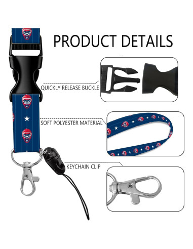 Porta Credencial Retráctil AQXV con Llavero y Clip Giratorio