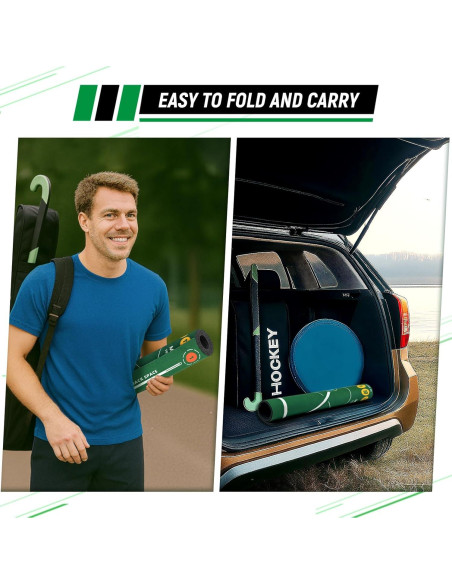 Alfombra de Entrenamiento de Hockey MUKESKY 90x160 cm Antideslizante