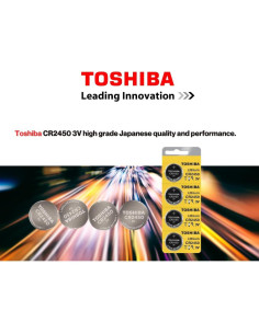 Batería de Litio Toshiba CR2450 3V - 4 Unidades 2