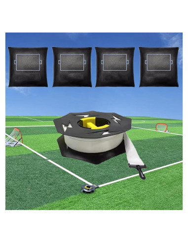 Cinta de Marcado de Campo 70m LQDMAER con Sacos de Arena