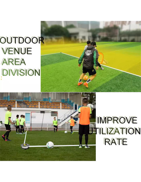 Cinta de Marcado de Campo 70m LQDMAER con Sacos de Arena