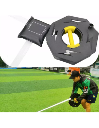 Cinta de Marcado de Campo 70m LQDMAER con Sacos de Arena