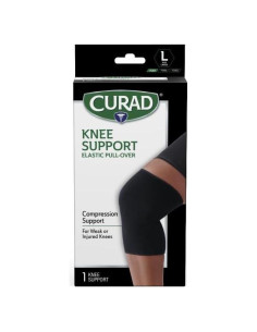 Soporte de Rodilla CURAD Elástico Grande para Dolor Deportivo