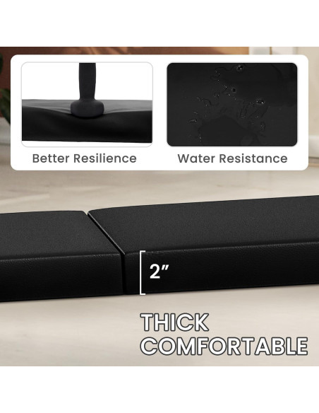 Colchoneta de Ejercicio Plegable Fitvids 183x61cm 5cm Alta Densidad