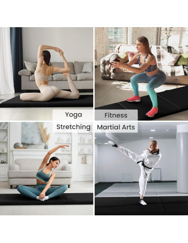 Colchoneta de Ejercicio Plegable Fitvids 183x61cm 5cm Alta Densidad