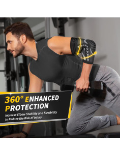 Faja para Codo CAMBIVO Mediana Gris - Soporte y Compresión 2